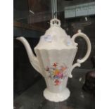 A floral decorated Spode teapot