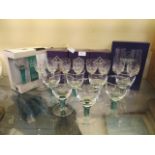 A quantity of glassware to include boxed Edinburgh crystal and Denby