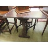 A small gate leg table