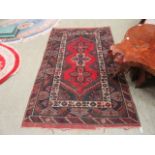 A hand-woven Turkish rug