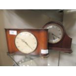 Two mid-20th century mantle clocks