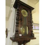 A Victorian style Vienna wall clock