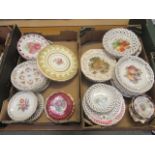 Three trays of ribbon plates together with wall plates