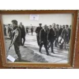 A framed and glazed photograph of Edward Heath