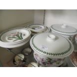 A selection of Portmeirion ware to include tureens, plates etc.