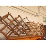 Two folding wine racks