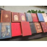 A collection of leather bound and other books