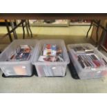 Three PVC cartons of assorted CDs by various artists