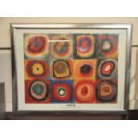 A modern framed and glazed print Kamoinsky