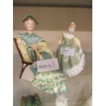 A Royal Doulton figurine 'Ascot' HN2356 together with a Royal Doulton figurine 'Fair Maiden' HN2211