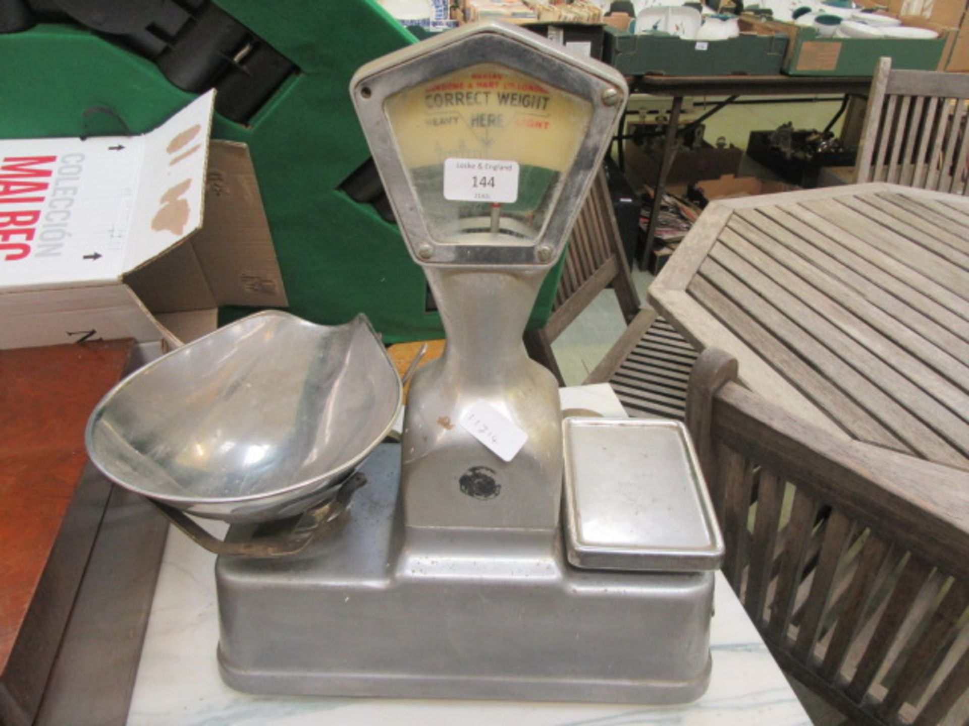 A set of mid-20th century shop scales