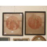 A pair of framed and glazed etchings titled "constantia" after Hamilton