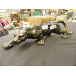 A cast metal model of panther