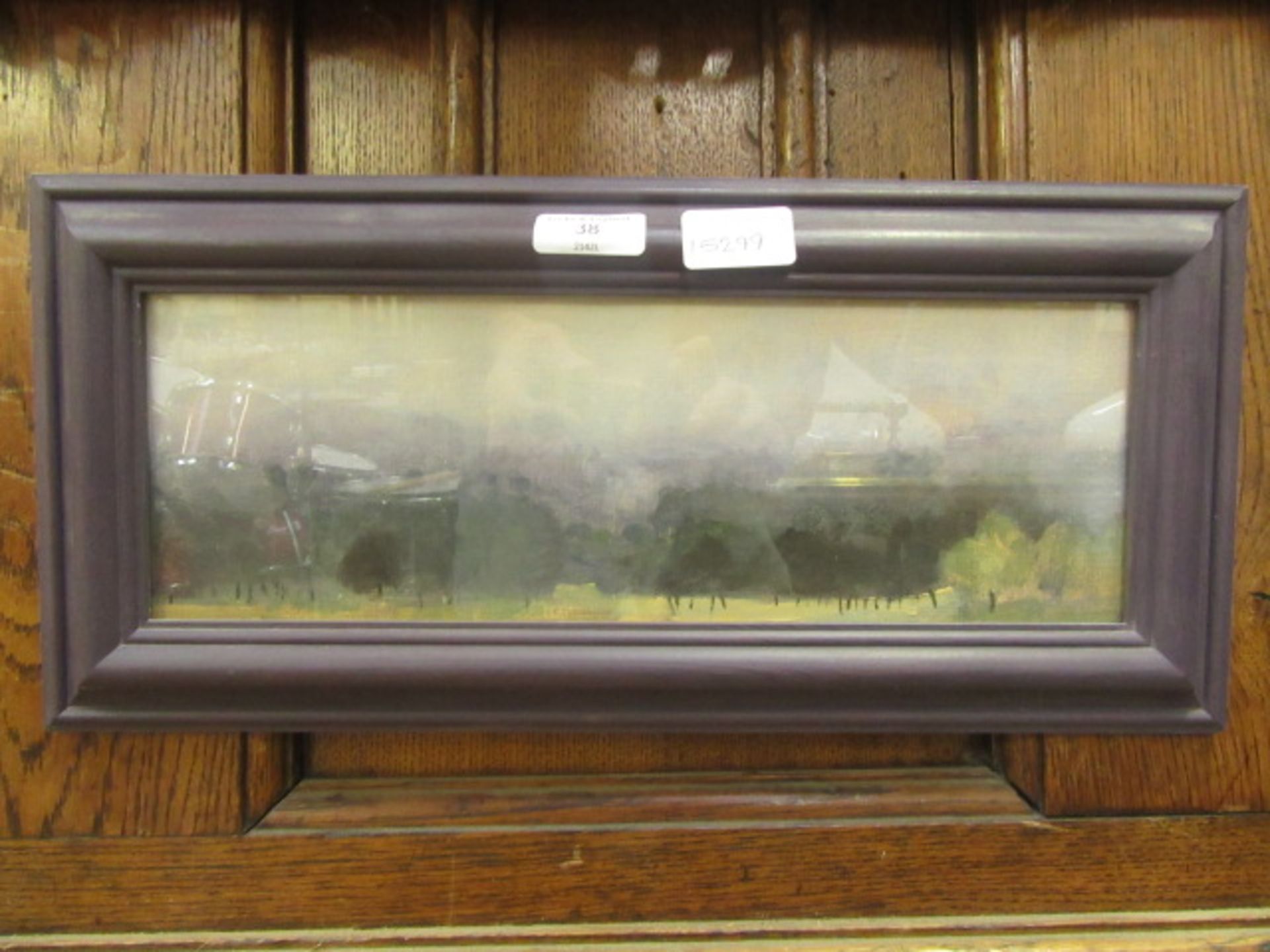 A modern oil of countryside scene