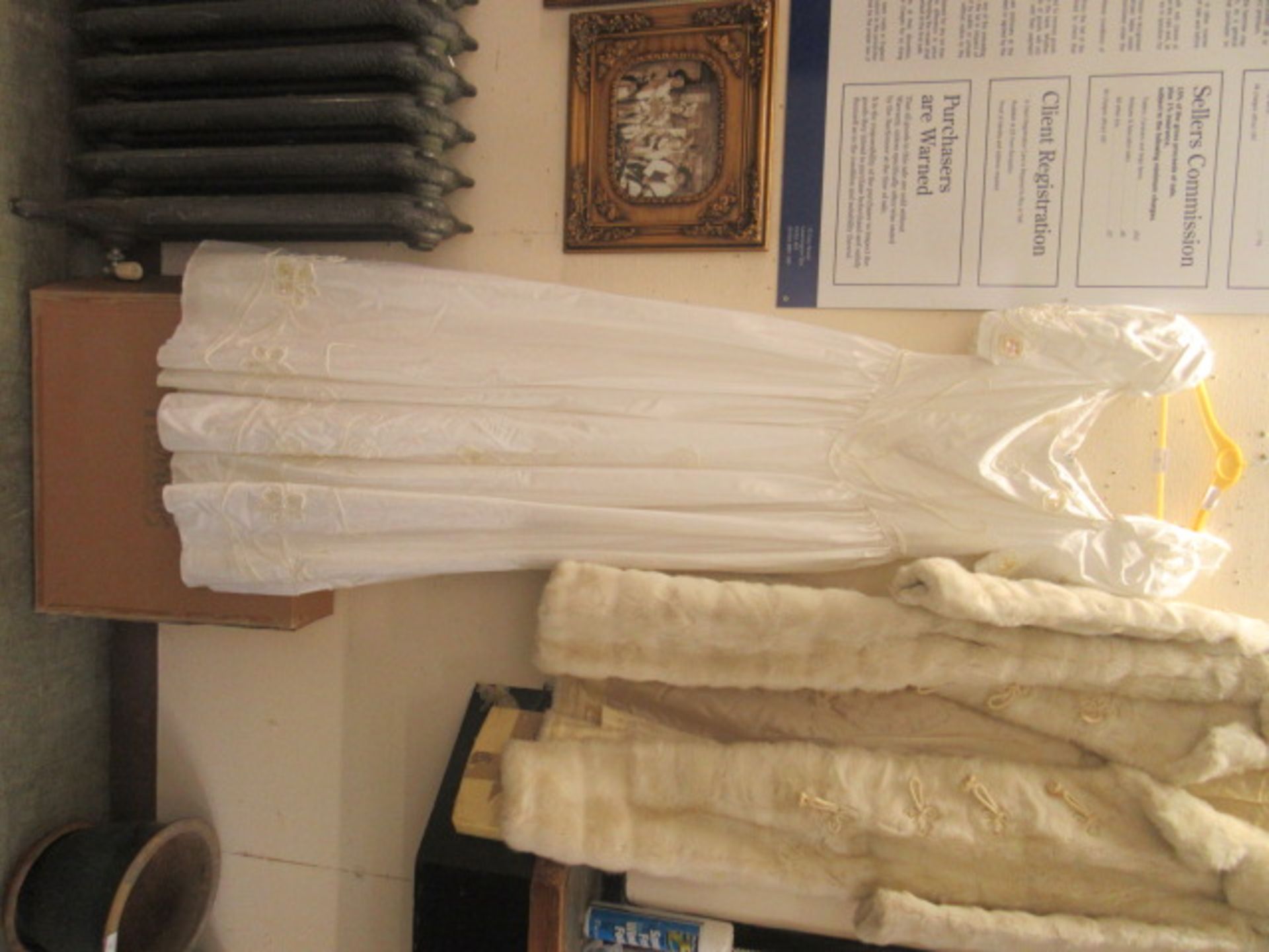 A wedding dress purportedly from Harrods