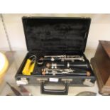 A cased Vito clarinet