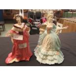 Two Coalport figurines 'Lady Castlemaine' and 'Marie Antoinette' CONDITION REPORT: