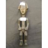 An African carved wooden figure