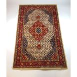 A handwoven Persian rug,