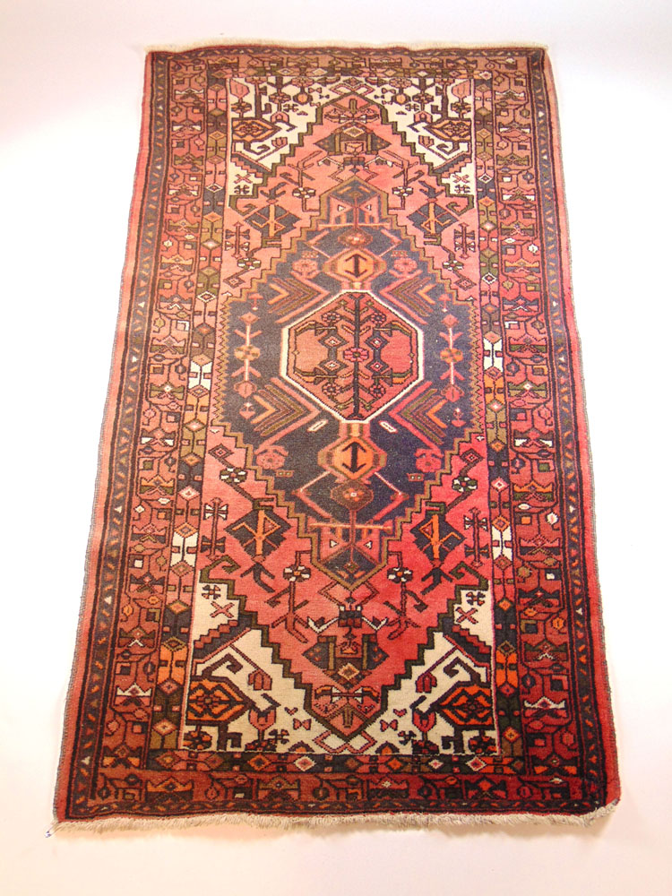 A handwoven Turkish rug,