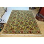 A large handwoven Chinese rug,