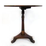 A Regency and later rosewood and mahogany occasional table,