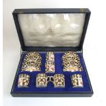 A boxed presentation set of six Royal Crown Derby imari 2451 cups and saucers retailed by Leather &
