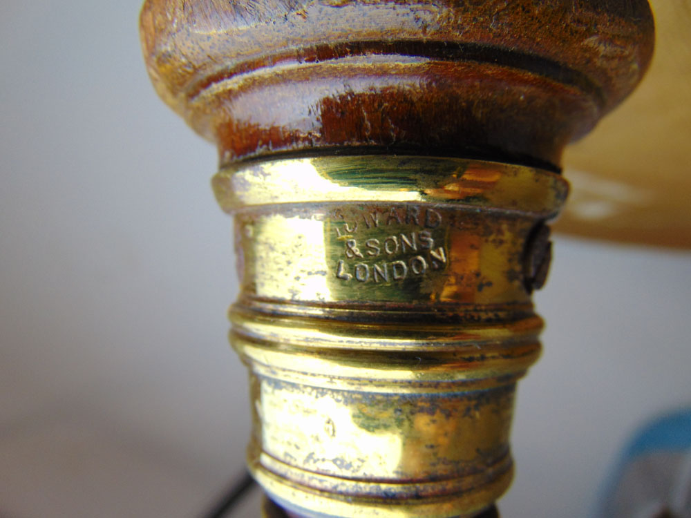 An early 20th century Howard and Sons arm chair with walnut legs, - Image 4 of 7