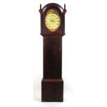 A 19th century Scottish mahogany and banded long case clock,