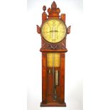 A late 19th century oak Admiral Fitzroy's barometer,