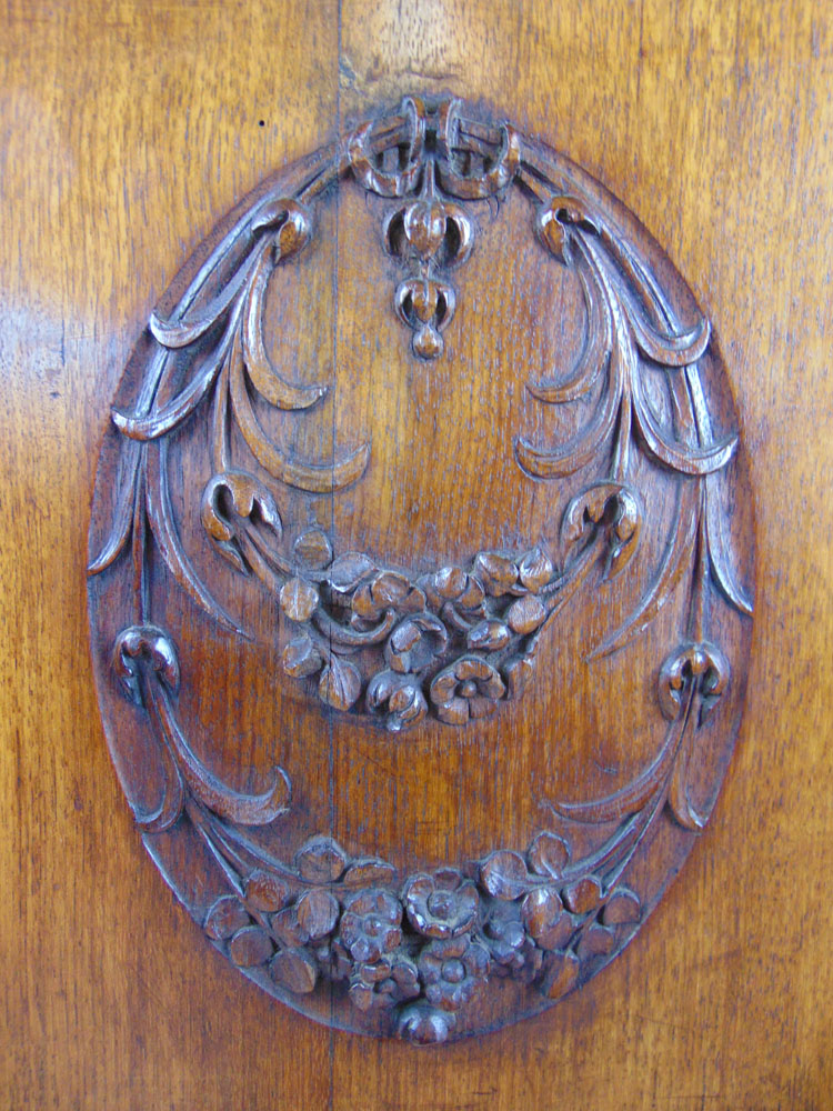 An Edwardian walnut music cabinet, - Image 4 of 4