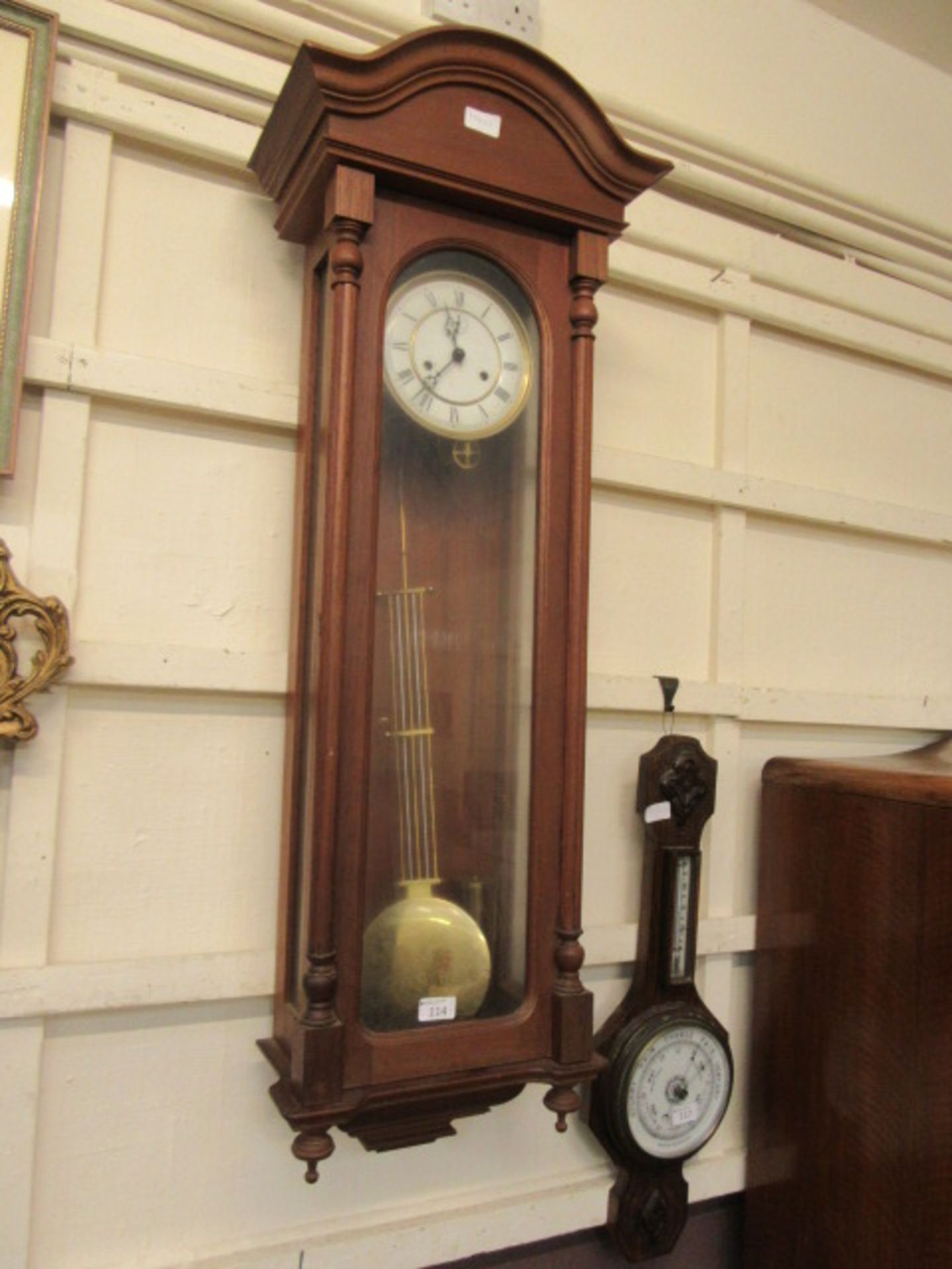 A reproduction Vienna wall clock