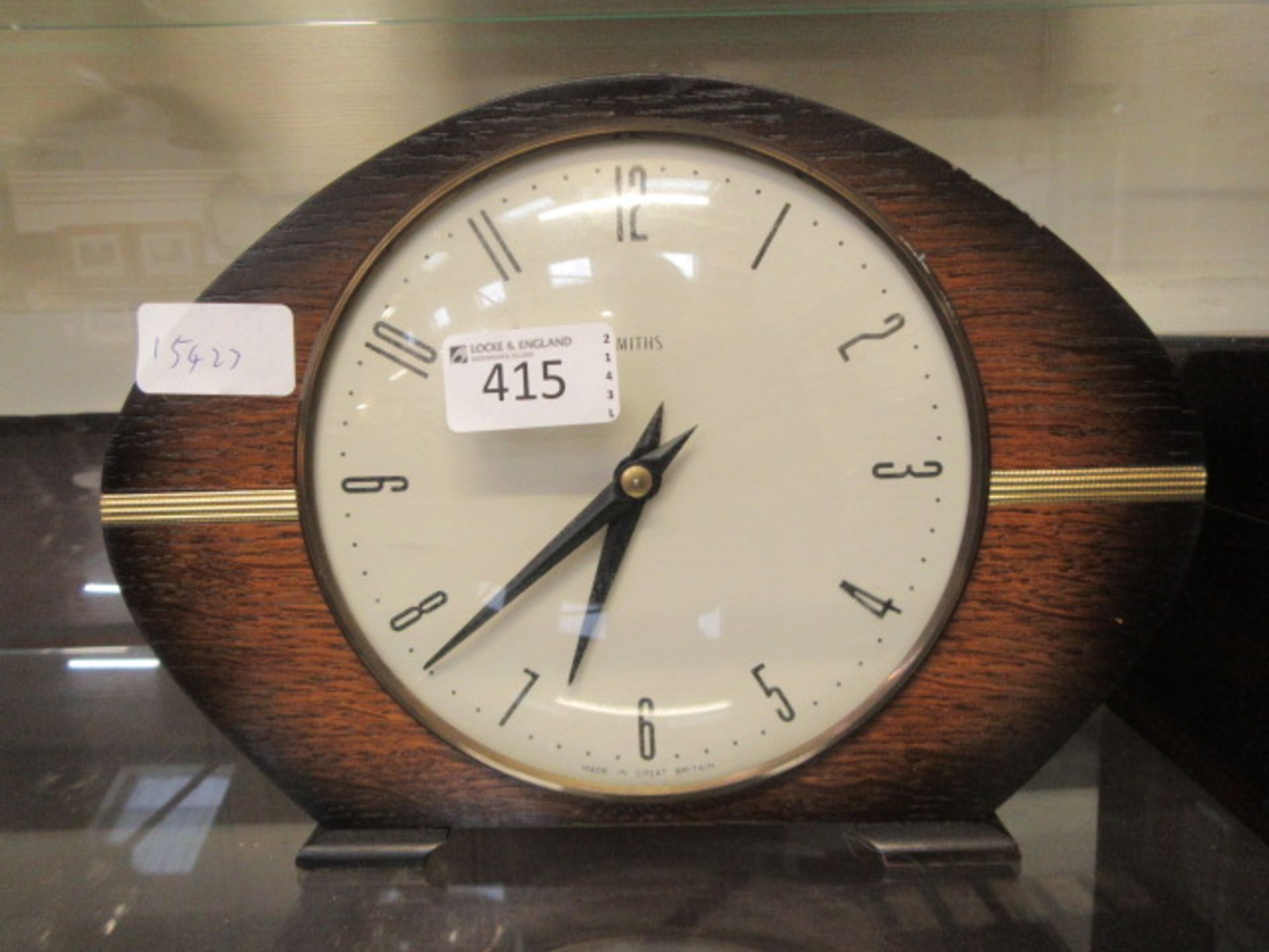 A mid-20th century Smith's oak cased mantle clock