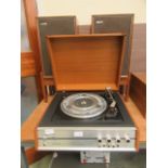 A Hacker Hi Fidelity unit comprising of a Garard turntable CONDITION REPORT: Powers