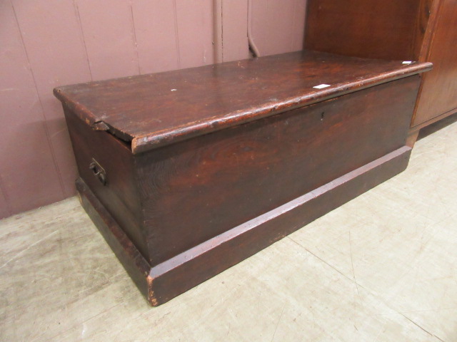 A 19th century elm chest