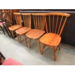 Three plus one spindle back chairs