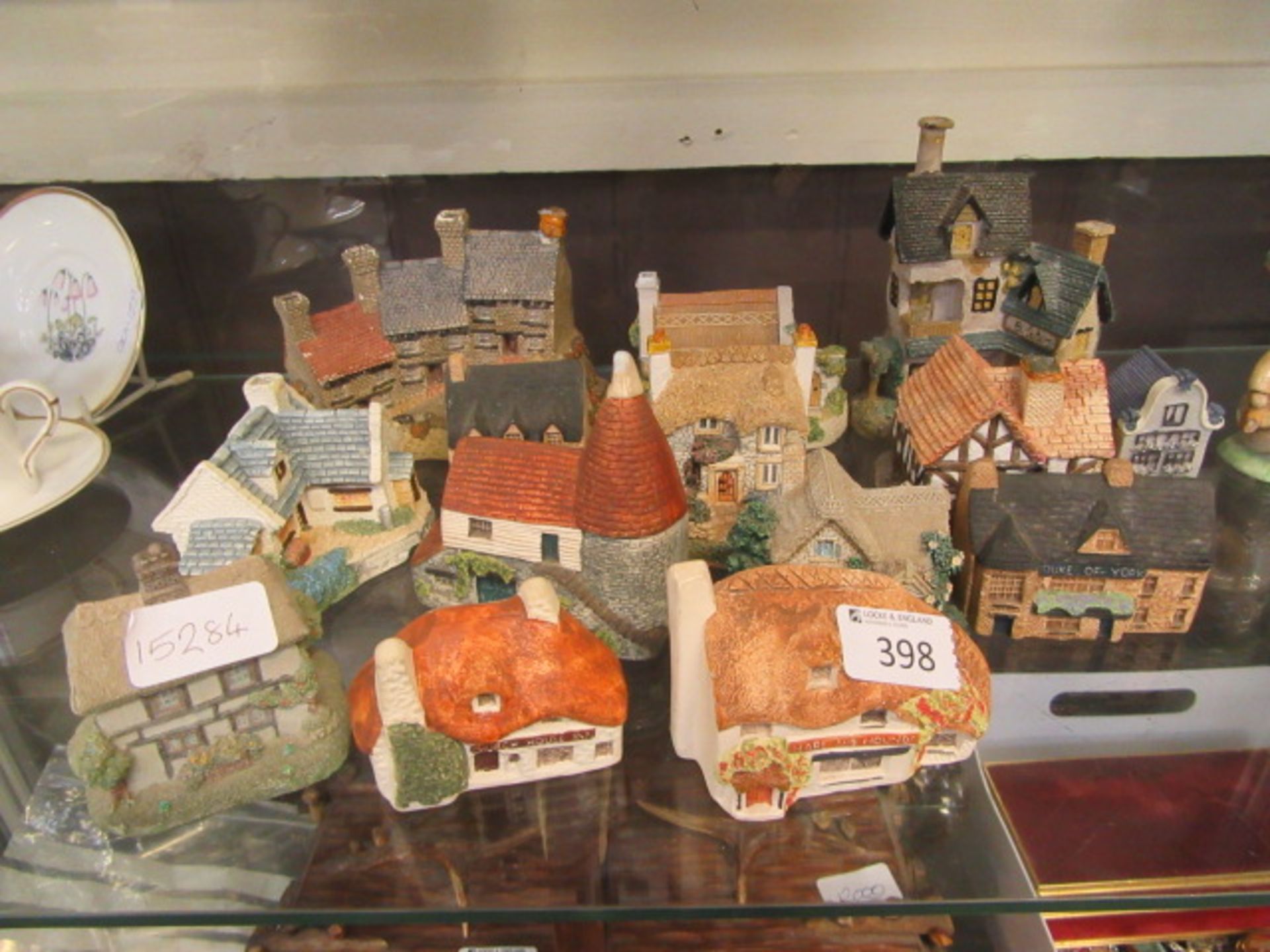 A collection of moulded and plaster cottages