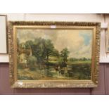 A modern gilt framed Constable print