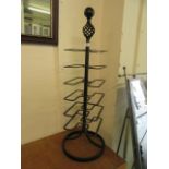 A wrought iron rack