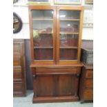 A 19th century mahogany bookcase,