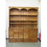 A 19th century pine bookcase,