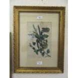 A framed and glazed oriental watercolour