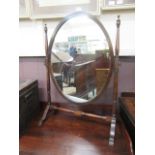 A Victorian mahogany skeleton mirror