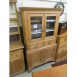 A pine cabinet,