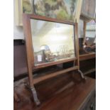 A mahogany framed mirror