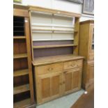 A 19th century pine dresser,