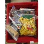 A box containing a quantity of Lego