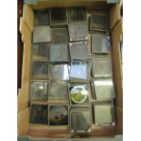 A tray containing a large quantity of magic lantern slides