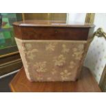 An early 19th century mahogany wine cooler later converted to a work box,