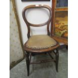 A 19th century beech single chair